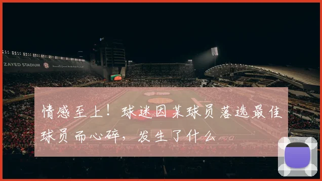 情感至上!球迷因某球员落选最佳球员而心碎,发生了什么