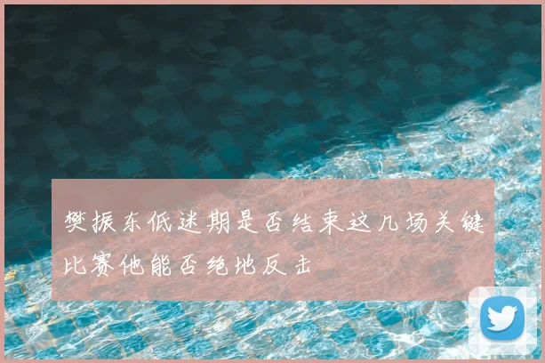 樊振东低迷期是否结束这几场关键比赛他能否绝地反击